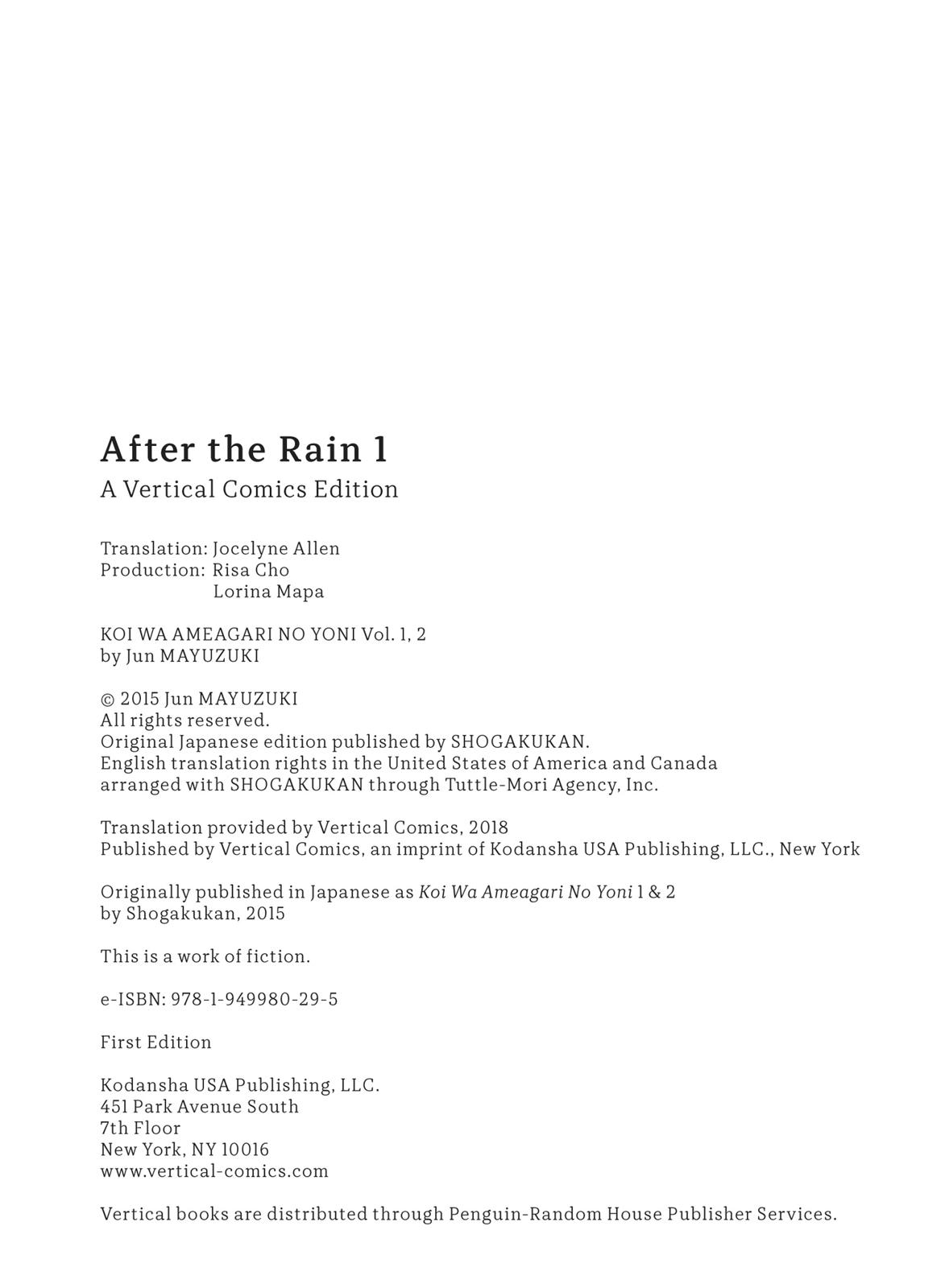 Read After the Rain EN Manga Online