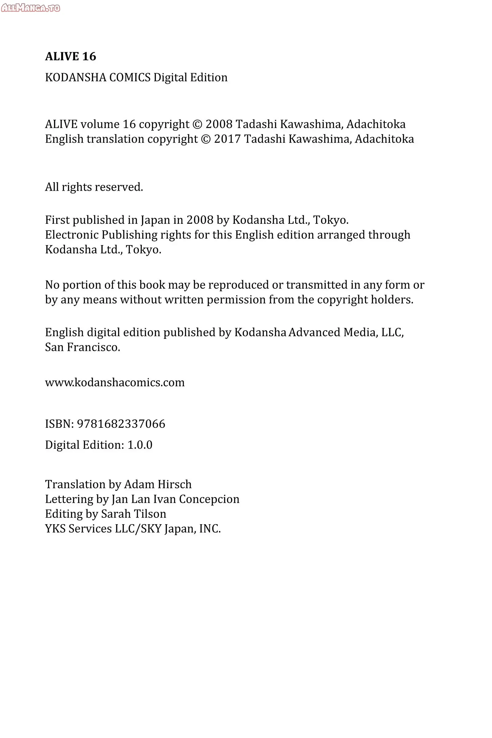 Read Alive_ The Final Evolution EN Manga Online