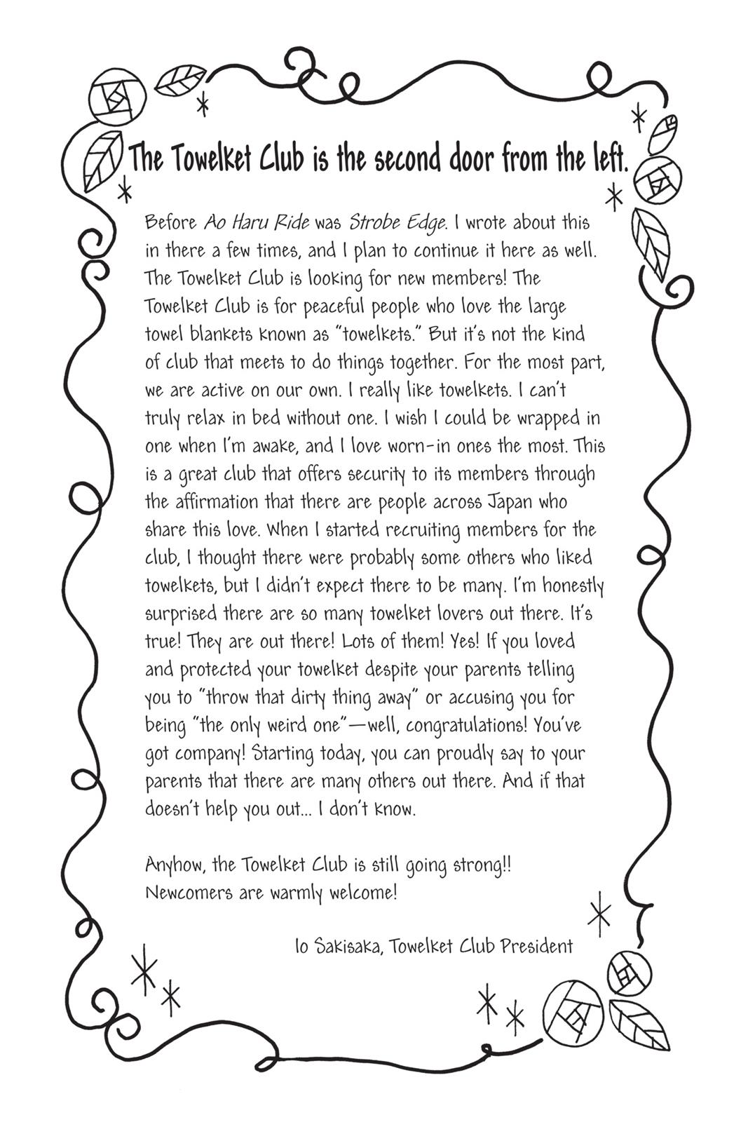 Read Ao Haru Ride EN Manga Online