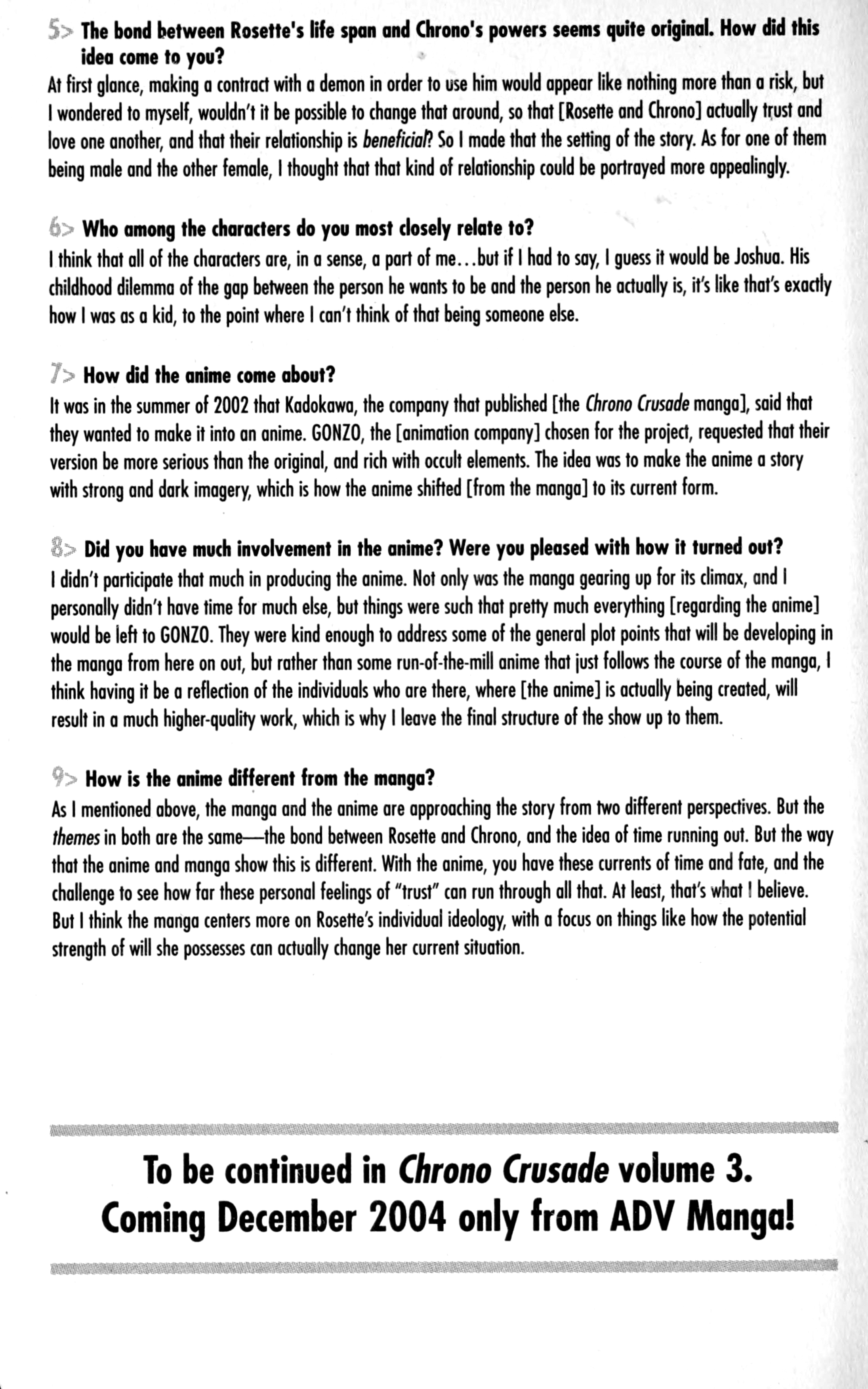 Read Chrno Crusade EN Manga Online