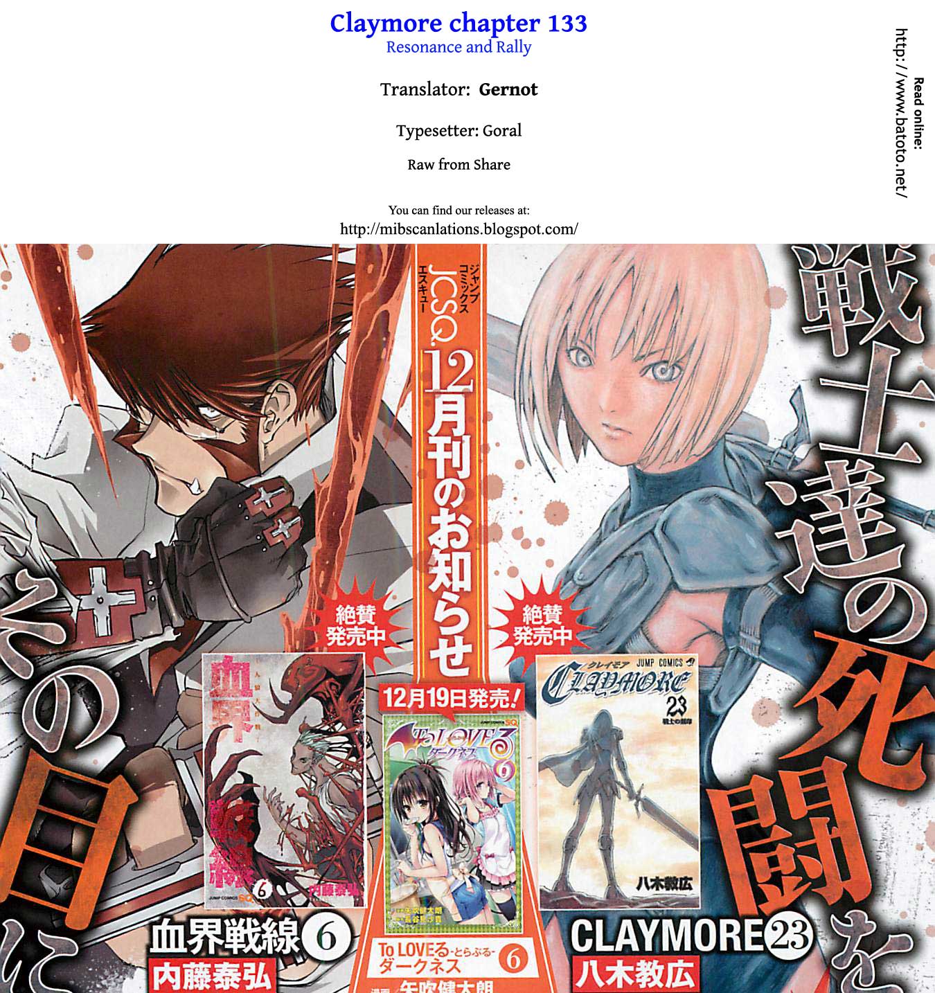 Read Claymore EN Manga Online