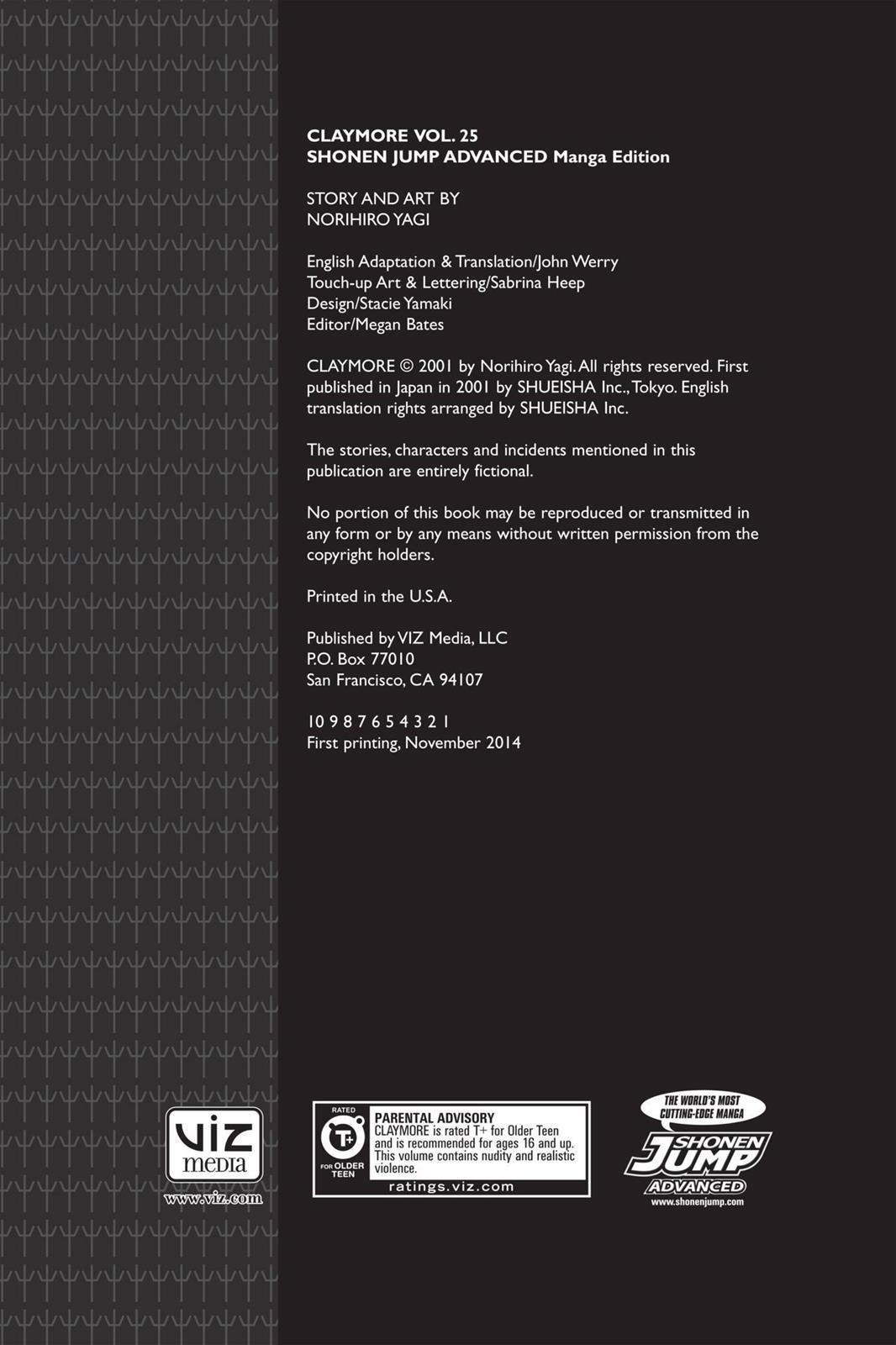 Read Claymore EN Manga Online