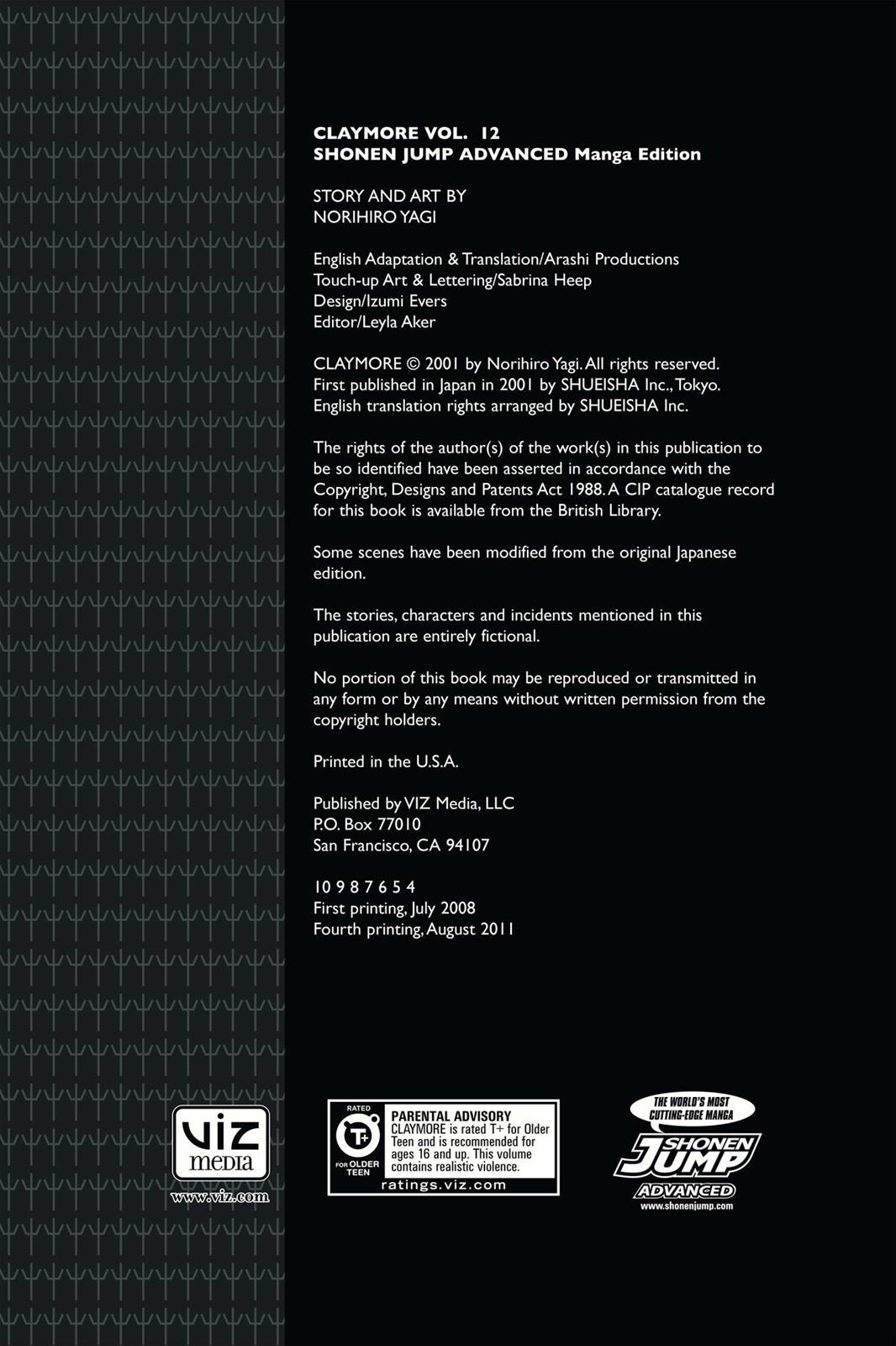 Read Claymore EN Manga Online