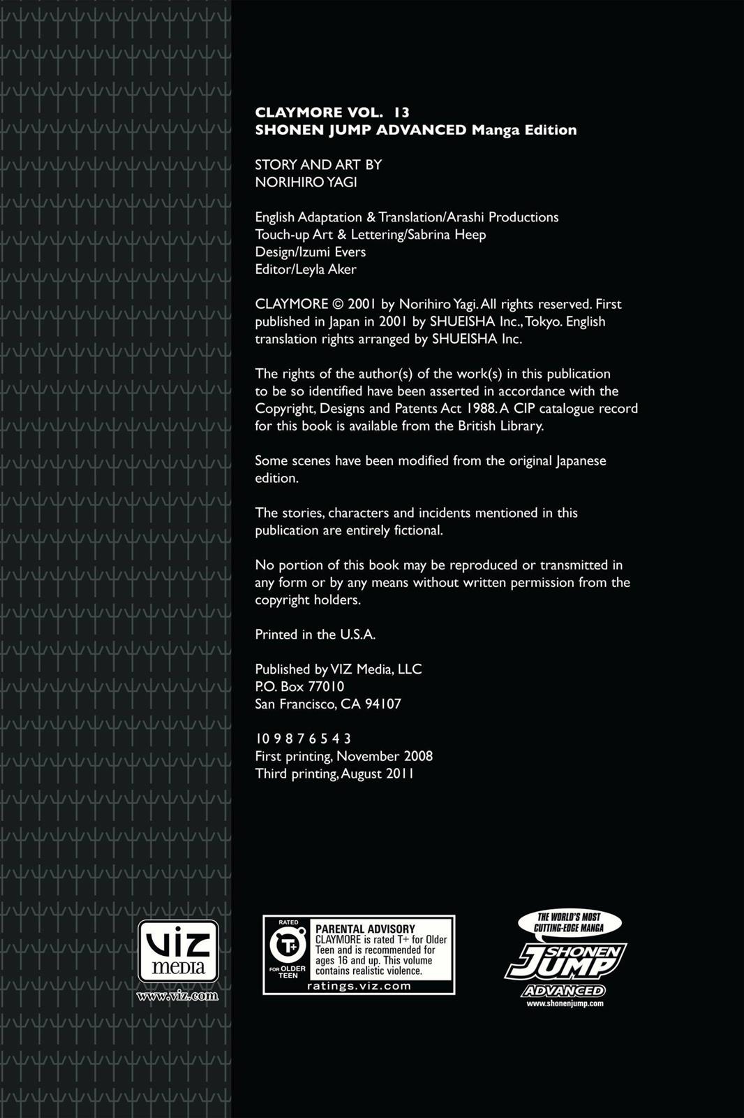 Read Claymore EN Manga Online