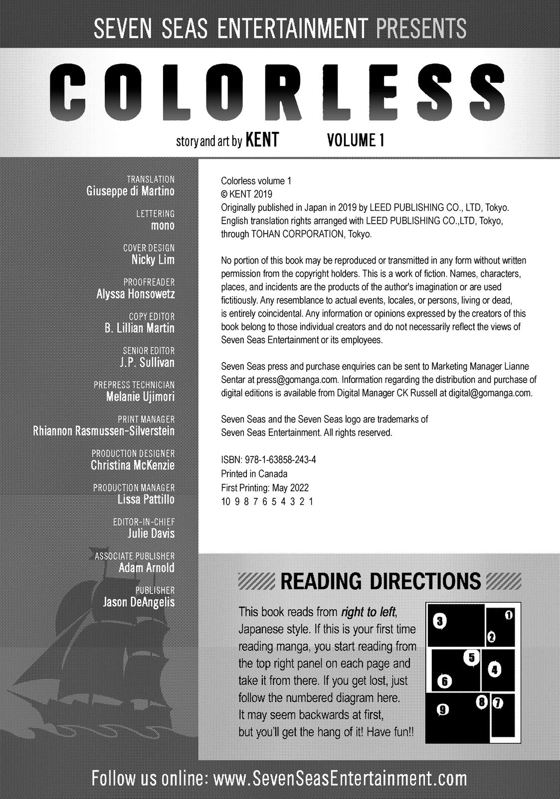 Read Colorless EN Manga Online