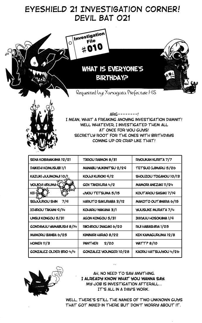 Read Eyeshield 21 EN Manga Online