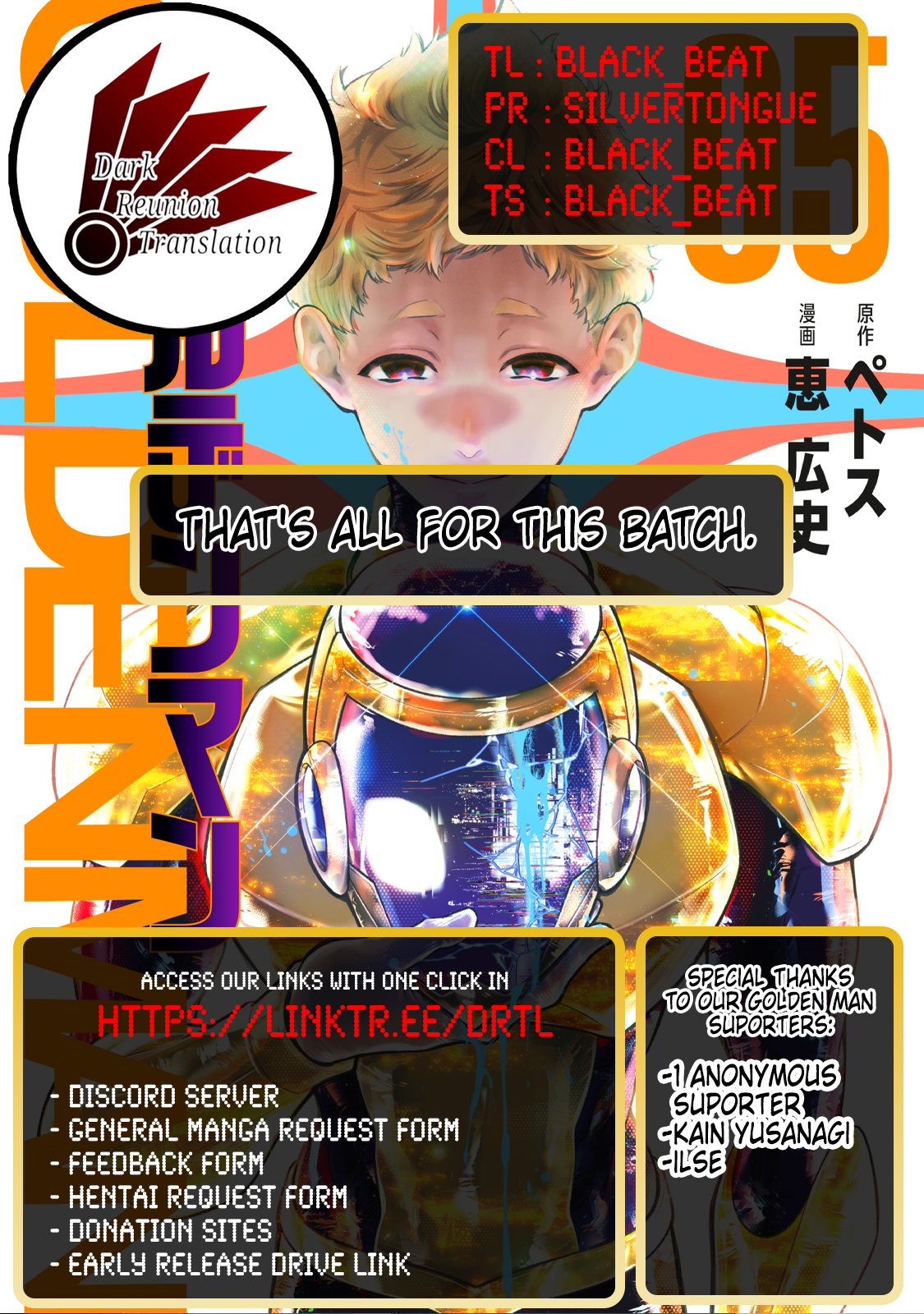 Read Golden Man EN Manga Online