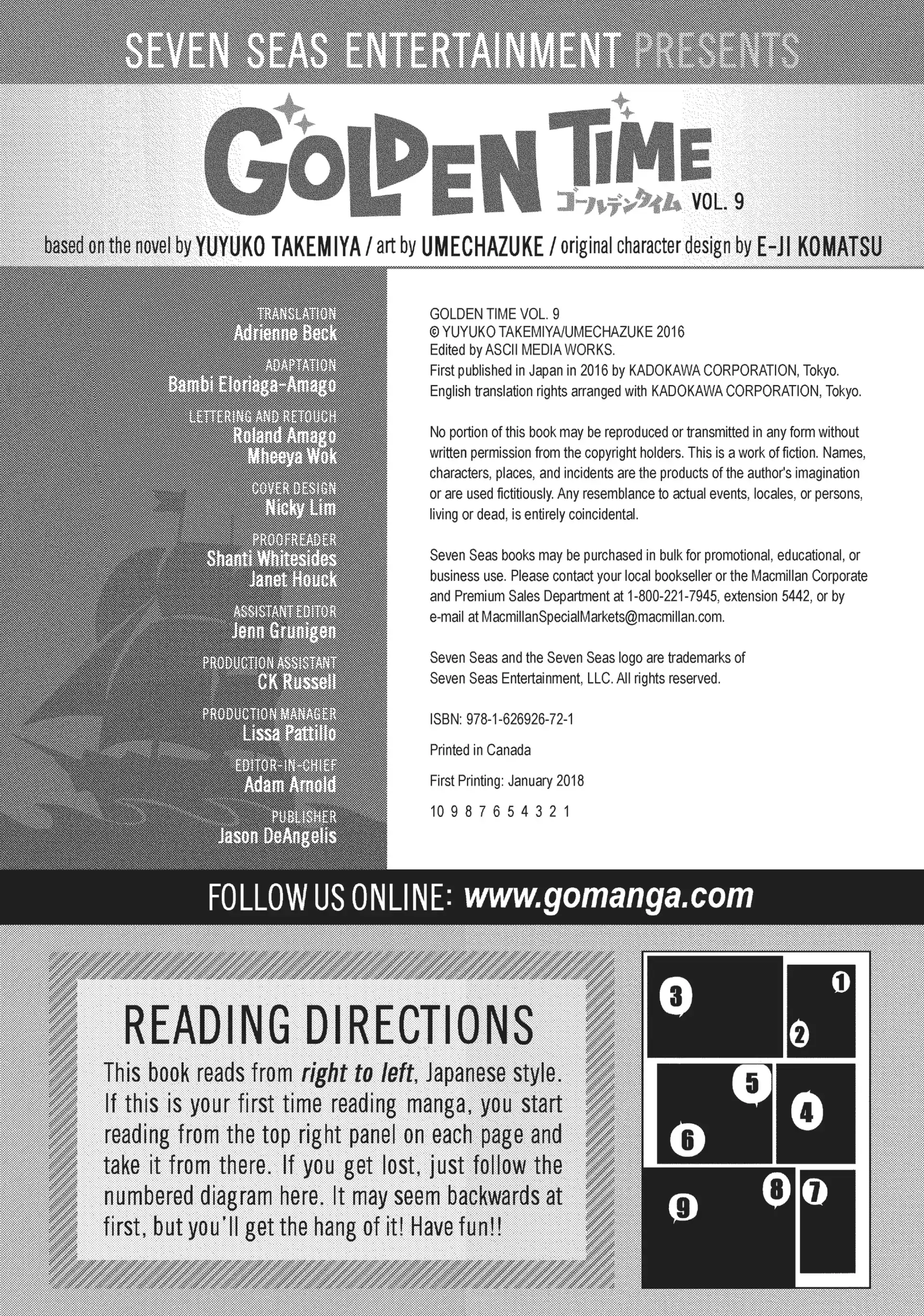 Read Golden Time EN Manga Online