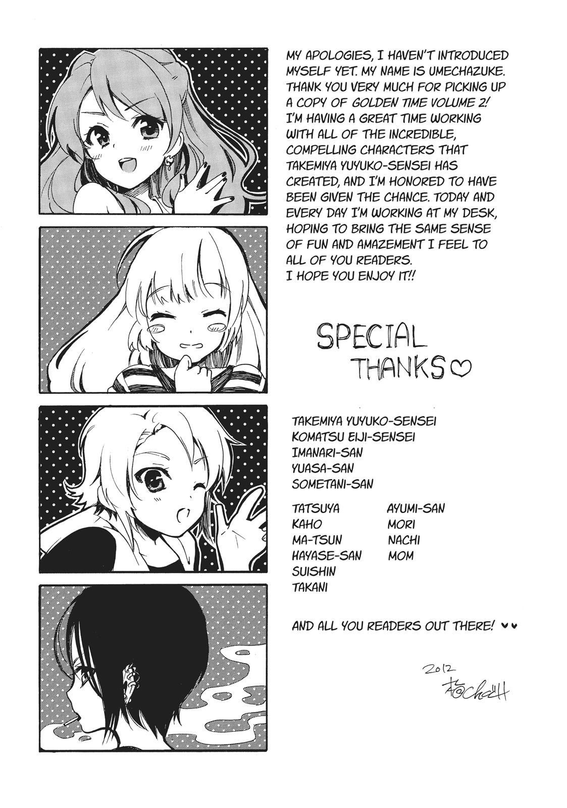 Read Golden Time EN Manga Online