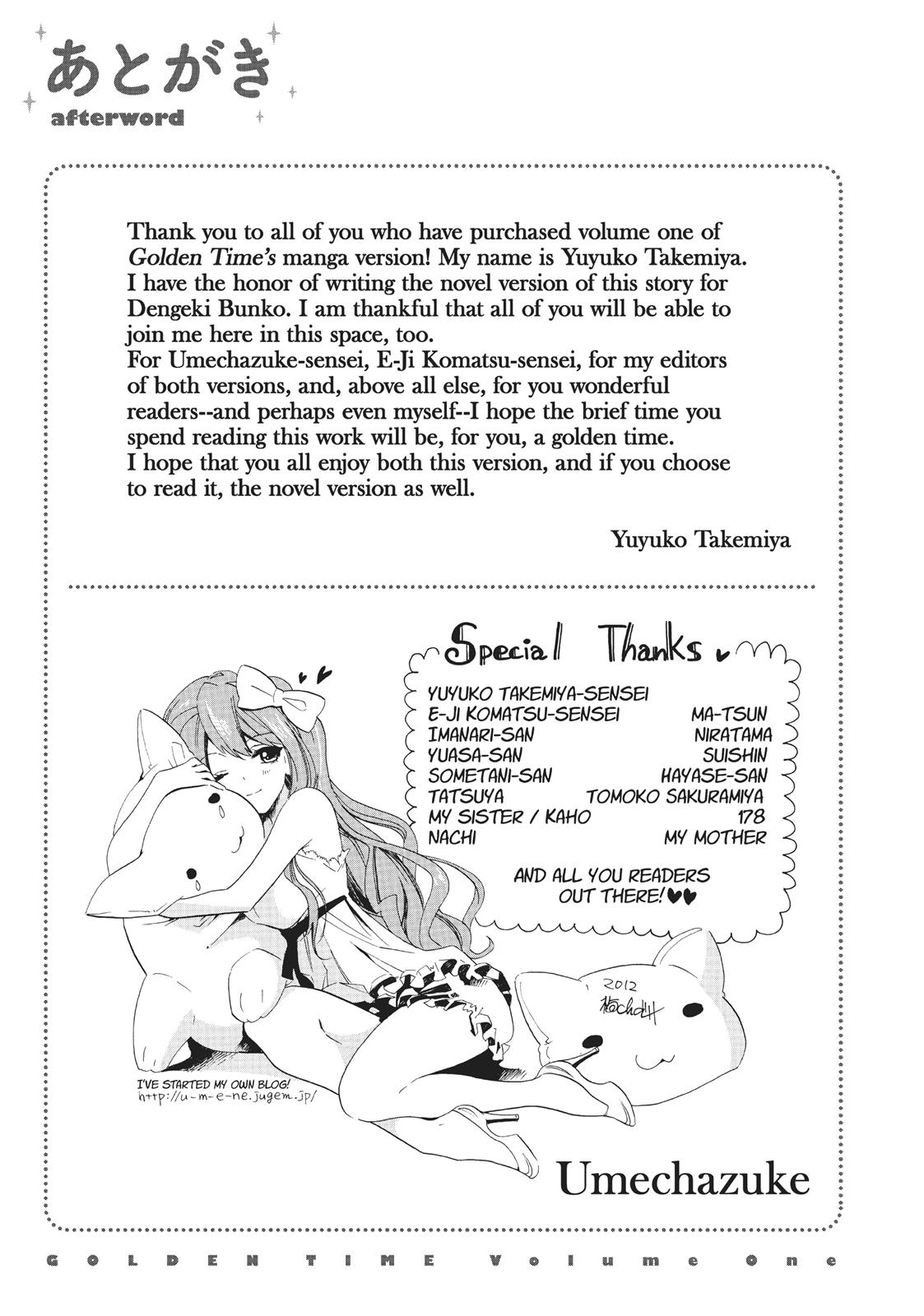 Read Golden Time EN Manga Online