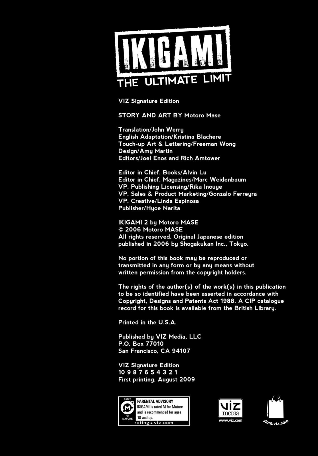 Read Ikigami The Ultimate Limit EN Manga Online