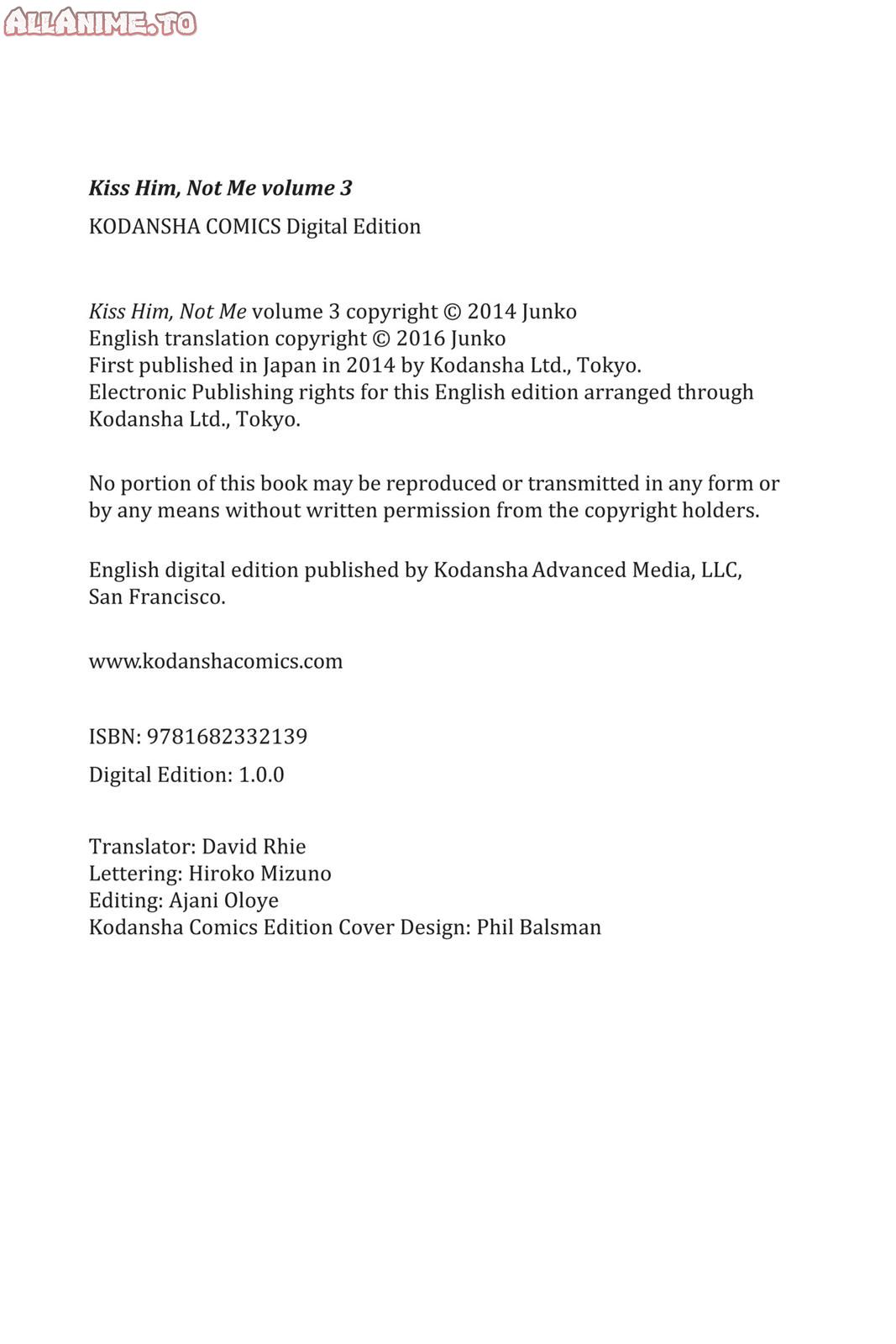 Read Kiss Him, Not Me EN Manga Online