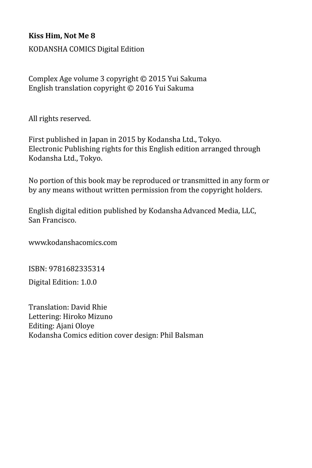 Read Kiss Him, Not Me EN Manga Online