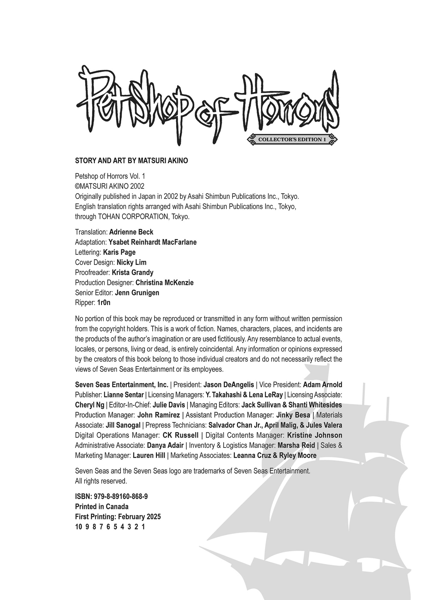 Read Pet Shop of Horrors EN Manga Online