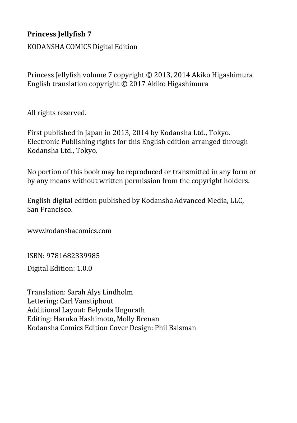 Read Princess Jellyfish EN Manga Online