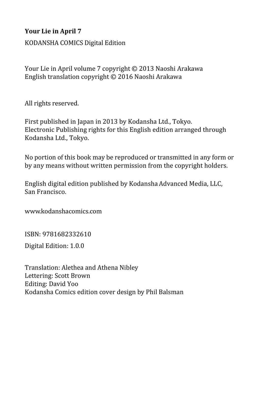 Read Your Lie in April EN Manga Online