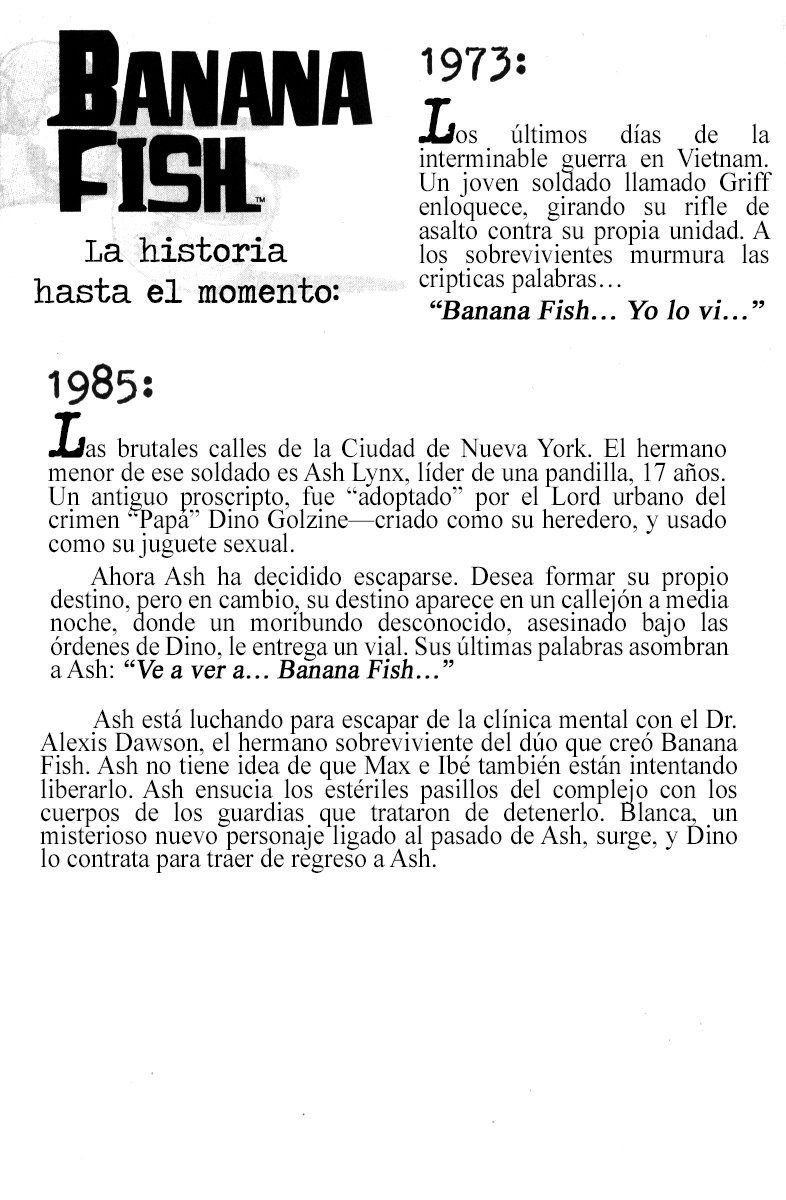 Read Banana Fish ES Manga Online