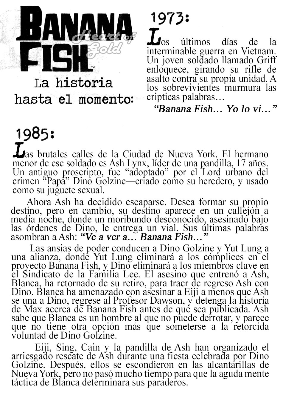 Read Banana Fish ES Manga Online