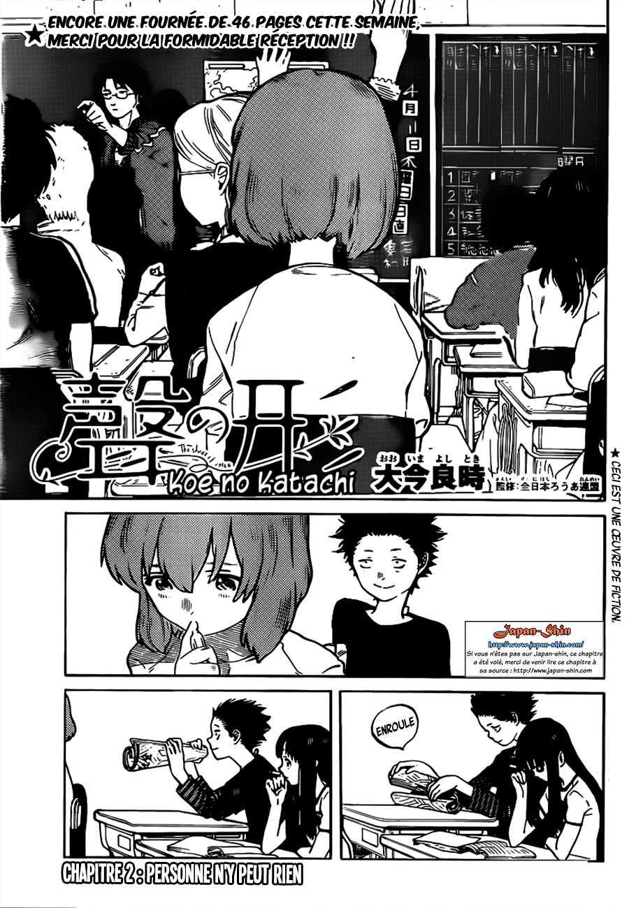 Read A Silent Voice FR Manga Online