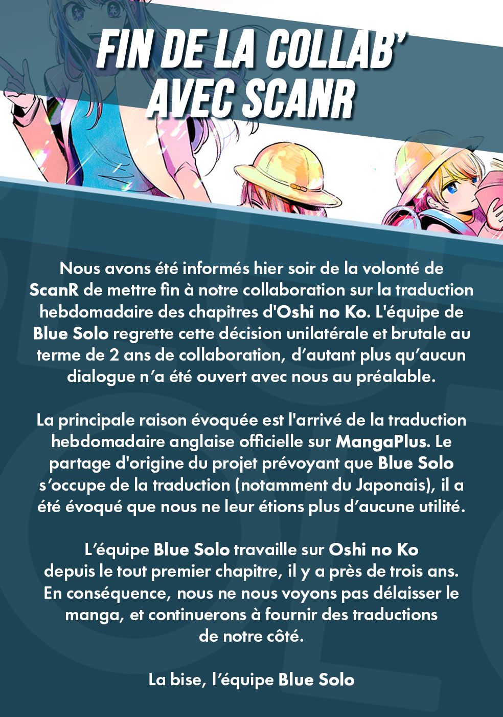 Read Oshi no Ko FR Manga Online