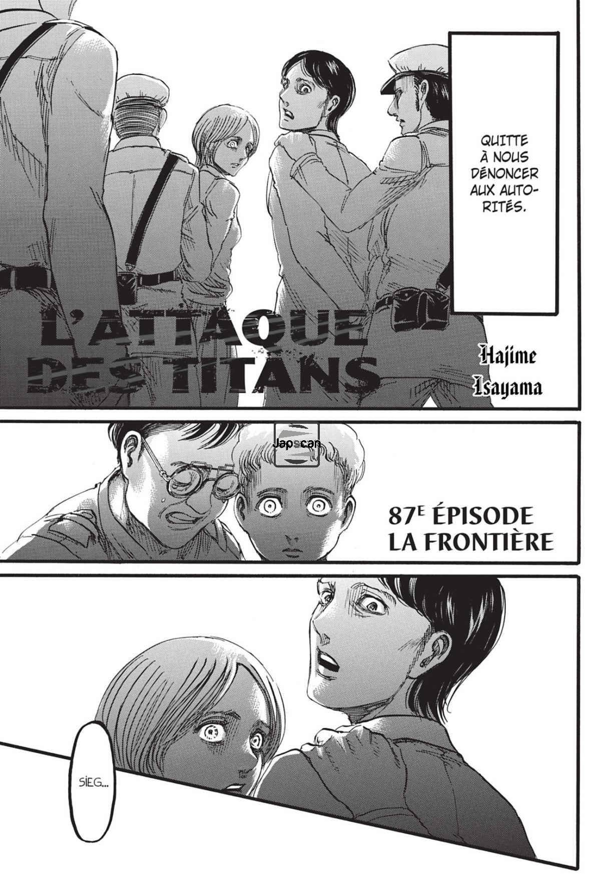 Read Shingeki No Kyojin FR Manga Online